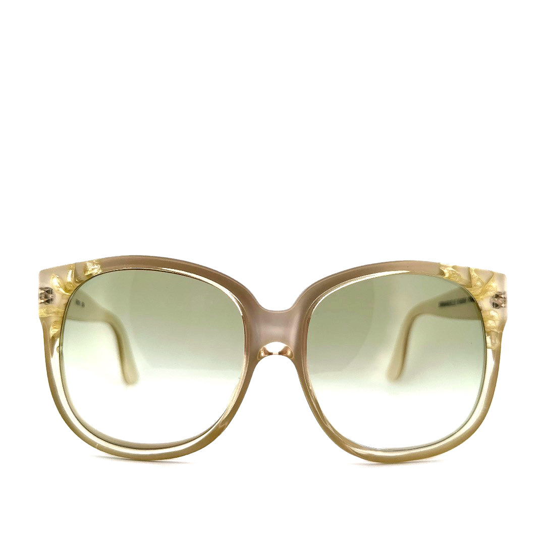 Vintage 70s Emanuel Kahn Paris Oversized Sunglasses Mod 8080 Women’s Medium Made in France