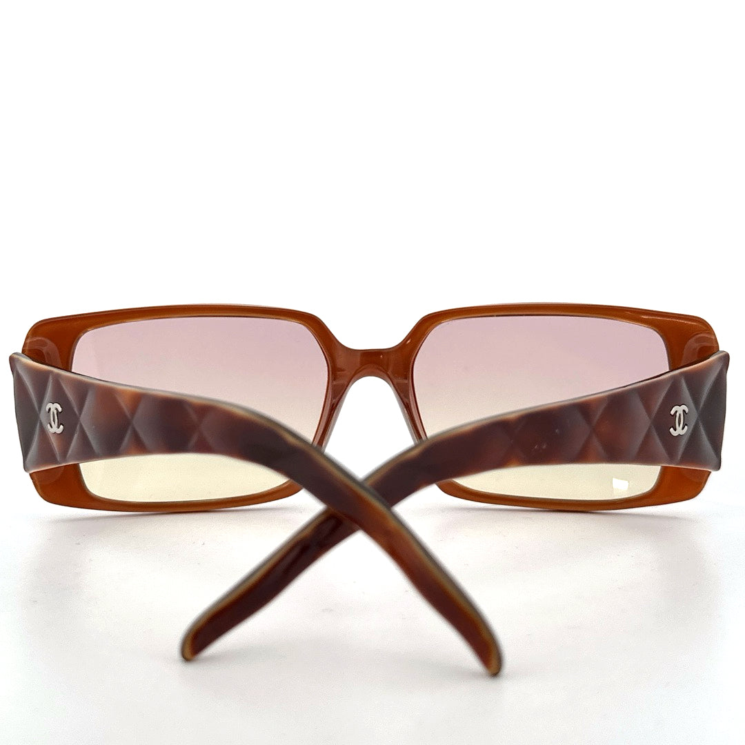 Vintage 90s Chanel 5045 Rectangular Sunglasses - Medium - Made in Italy