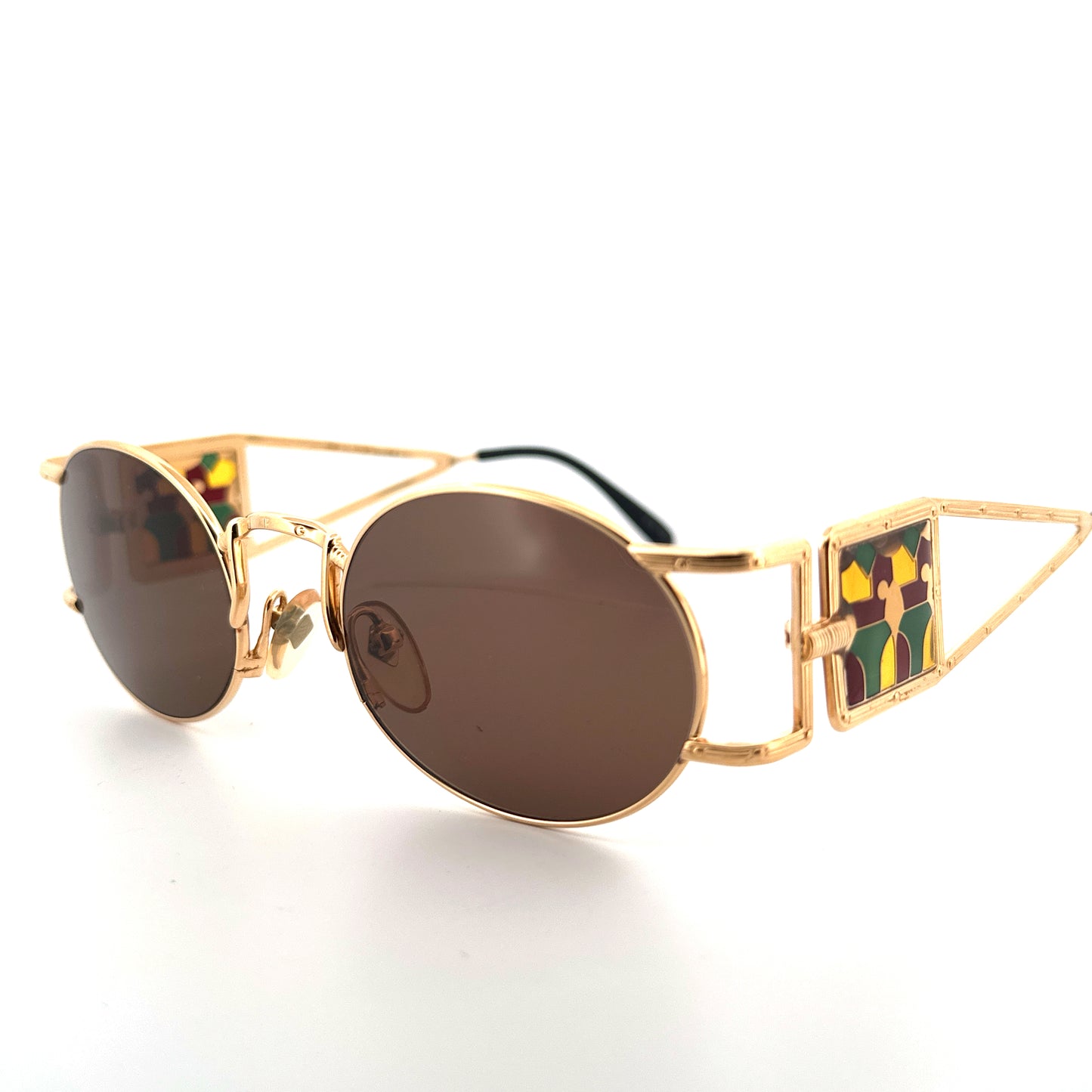 Vintage 90s Jean Paul Gaultier Oval Sunglasses Mod 56-4672 - Medium - JPG Made in Japan