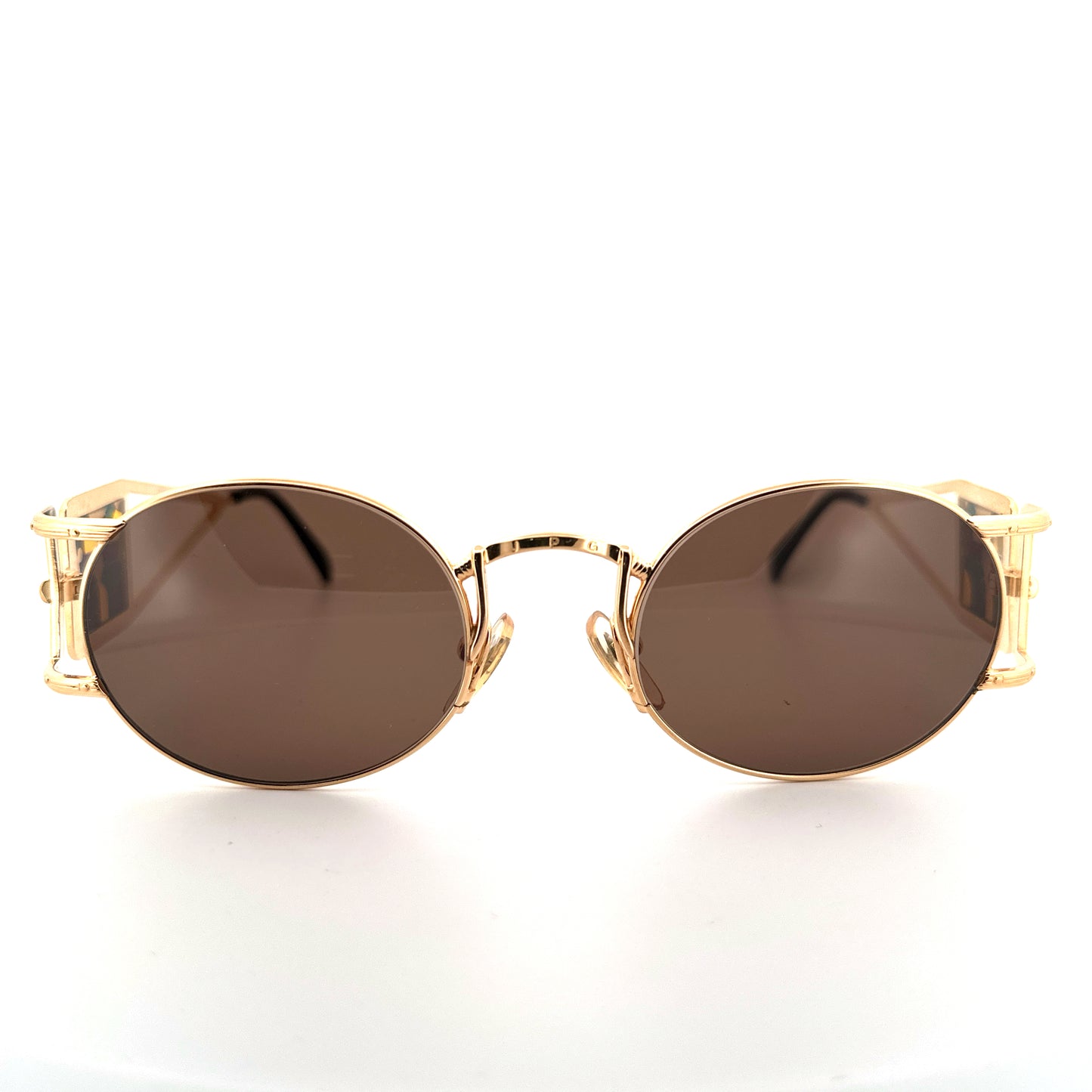 Vintage 90s Jean Paul Gaultier Oval Sunglasses Mod 56-4672 - Medium - JPG Made in Japan