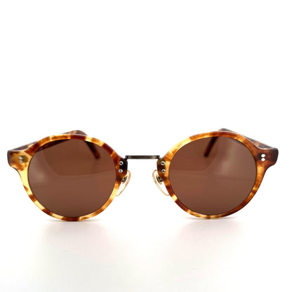 Vintage Oliver Peoples 1955 Sunglasses Round Medium Made in Japan