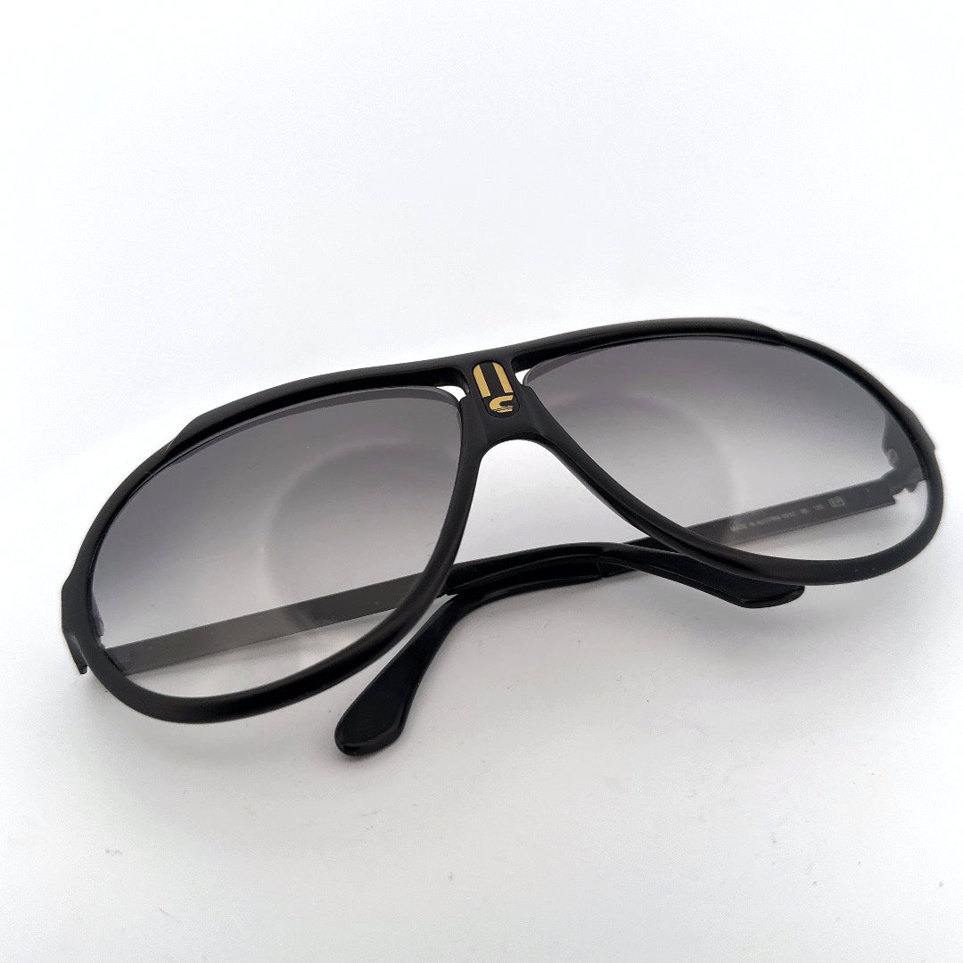 Vintage 80s Carrera Sunglasses Mod 5512 Miami Vice Black - Large - Made in Austria