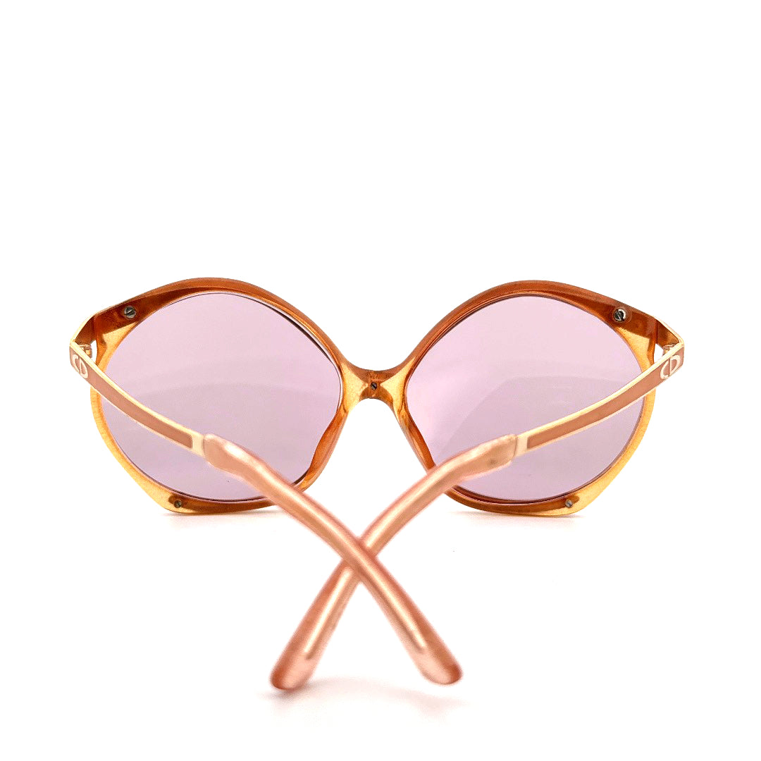 Vintage 70s Christian Dior 2085 Sunglasses Oversized Women's Medium Made in Austria