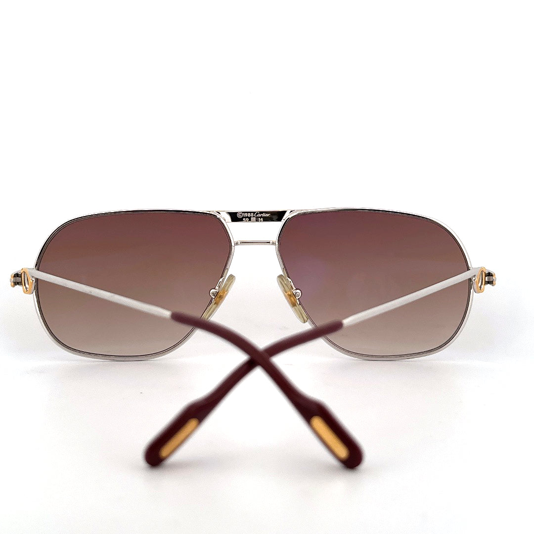 Vintage 1988 Cartier Tank Sunglasses Size Medium Made in France
