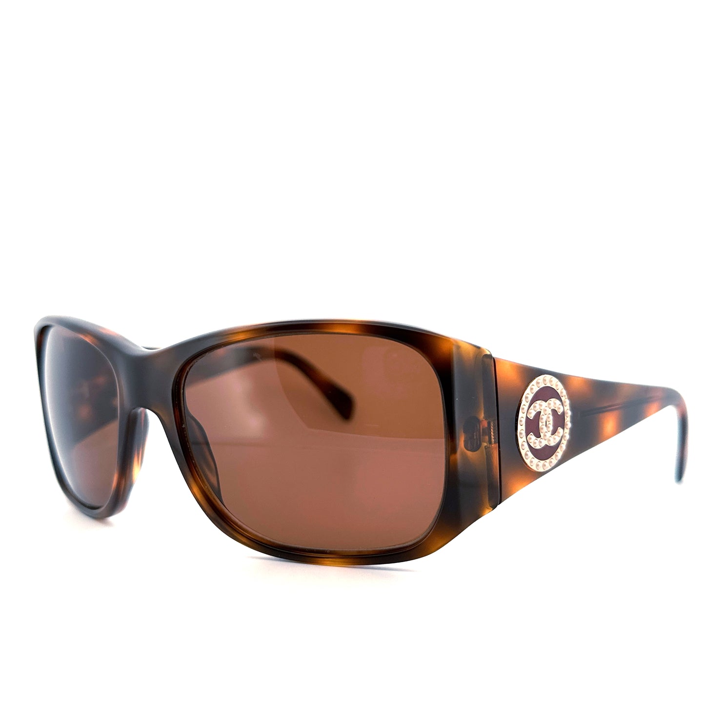 Vintage 90s Chanel Pearl Sunglasses - Medium/Large - Made in Italy