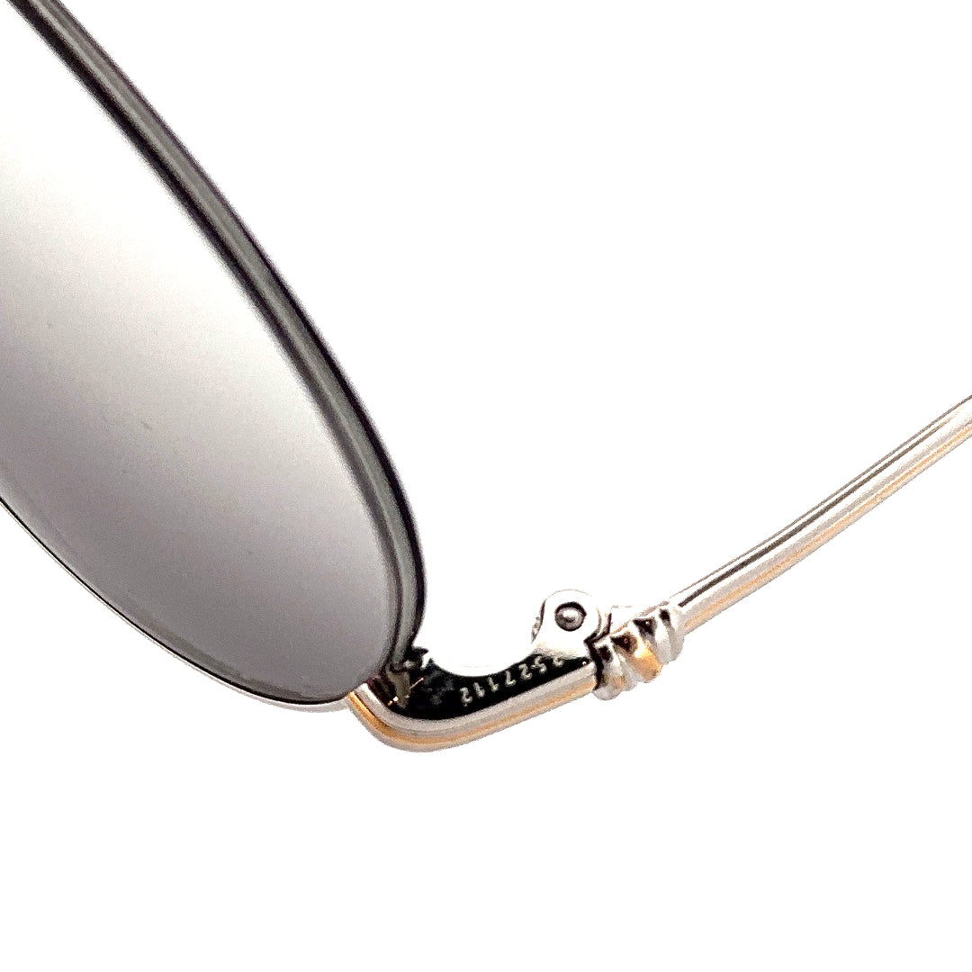 Vintage 90s Cartier Manhattan Semi Rimless Oval Sunglasses Size Medium Made in France