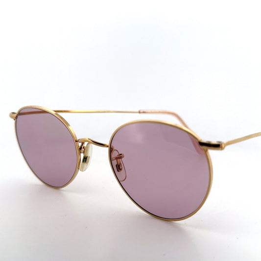 Vintage Algha 14KT Gold Filled Sunglasses Off Round - Small/Medium - Made in England