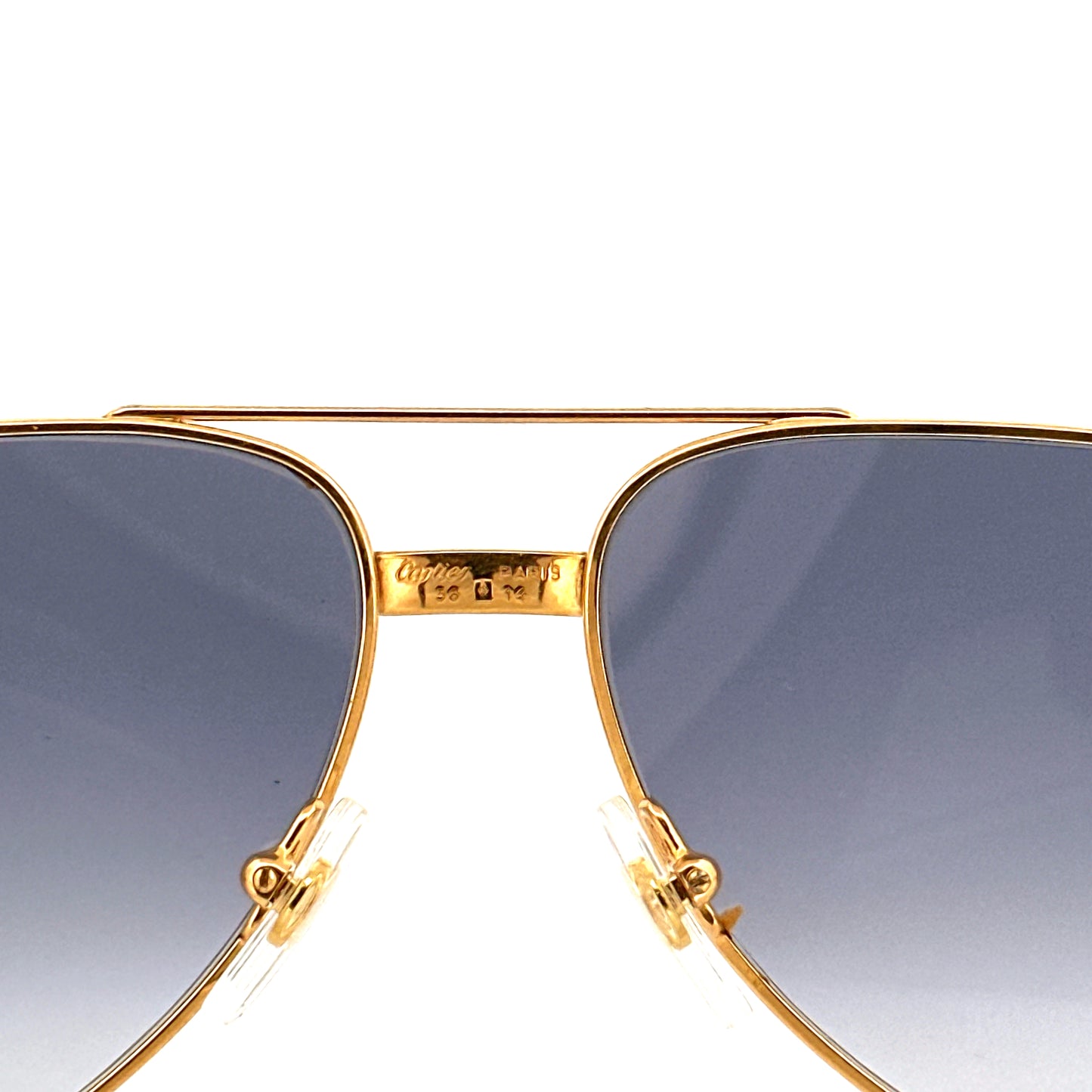 Vintage 80s Cartier Aviator Sunglasses Vendome Louis - Medium - Made in France