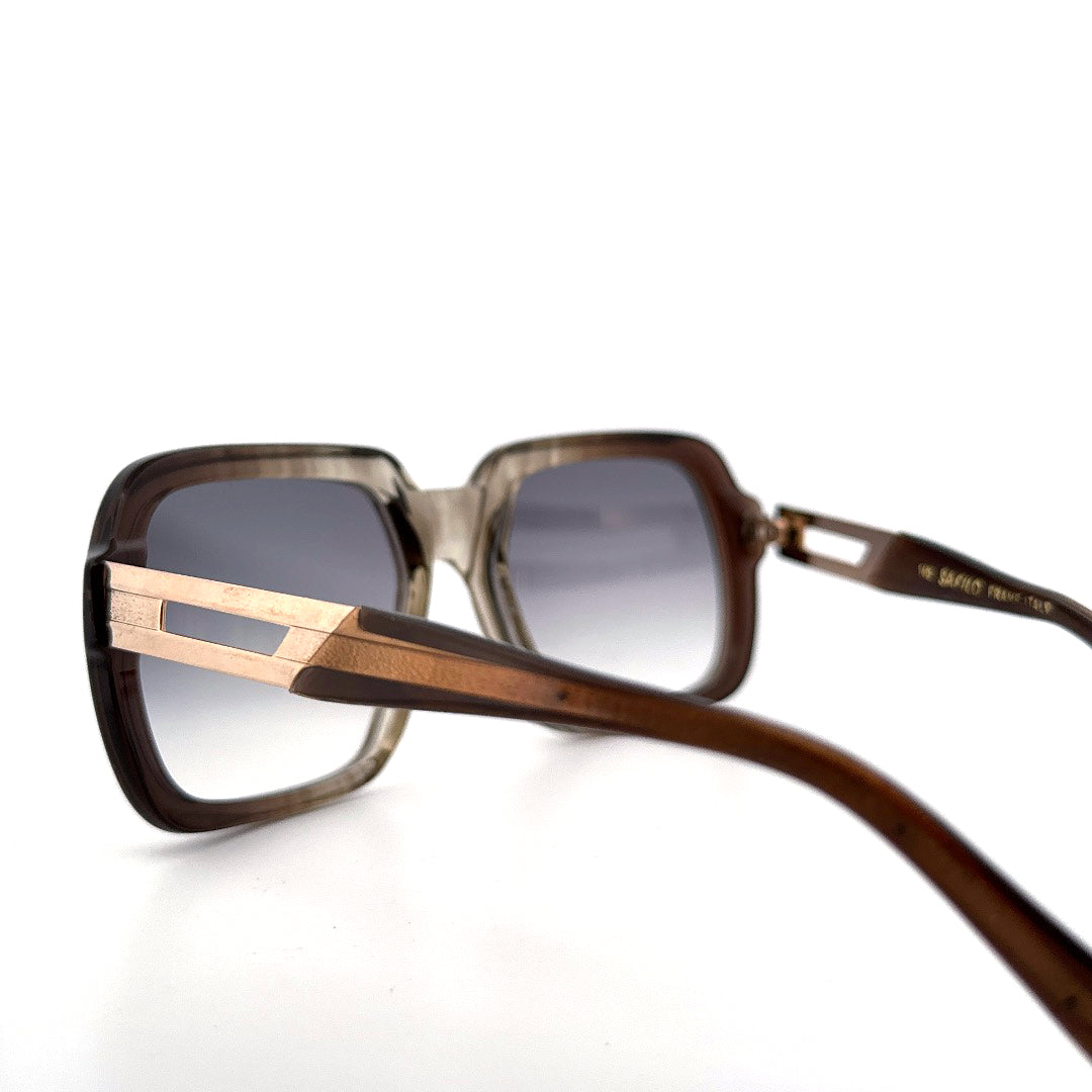 Vintage 80s Safilo Old School Square Sunglasses - Medium - Made in Italy