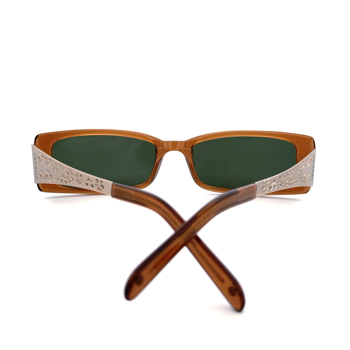 Vintage 90s Chanel Flower 4173 Sunglasses - Small - Made in Italy