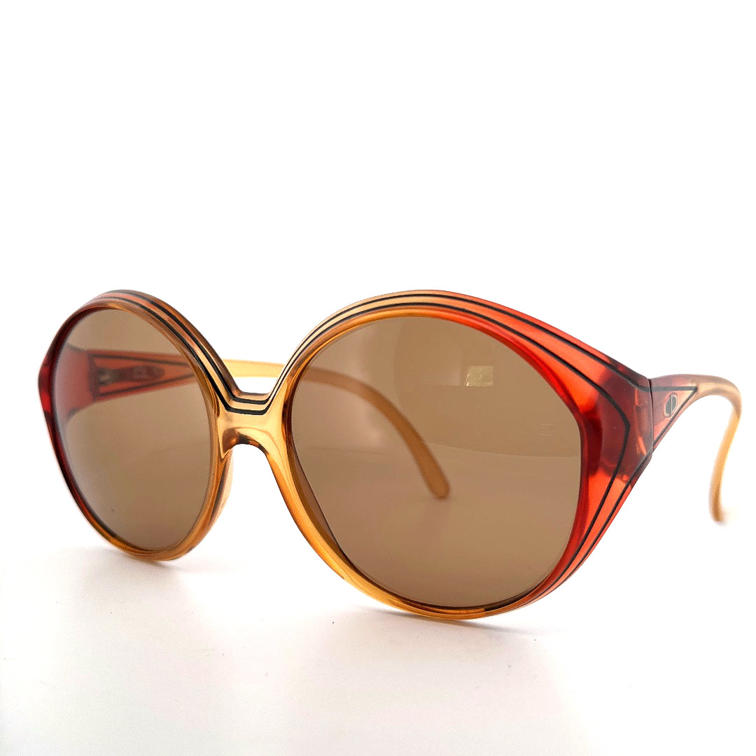 Vintage 70s Christian Dior Oversized Sunglasses Mod 2045 Size XL Made in Germany