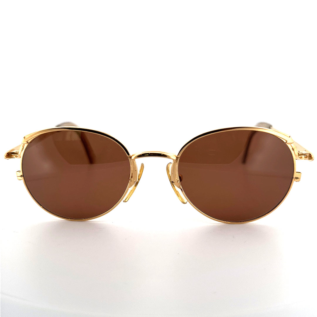 Vintage 90s Junior Gaultier 57-2173 Oval Sunglasses Made in Japan