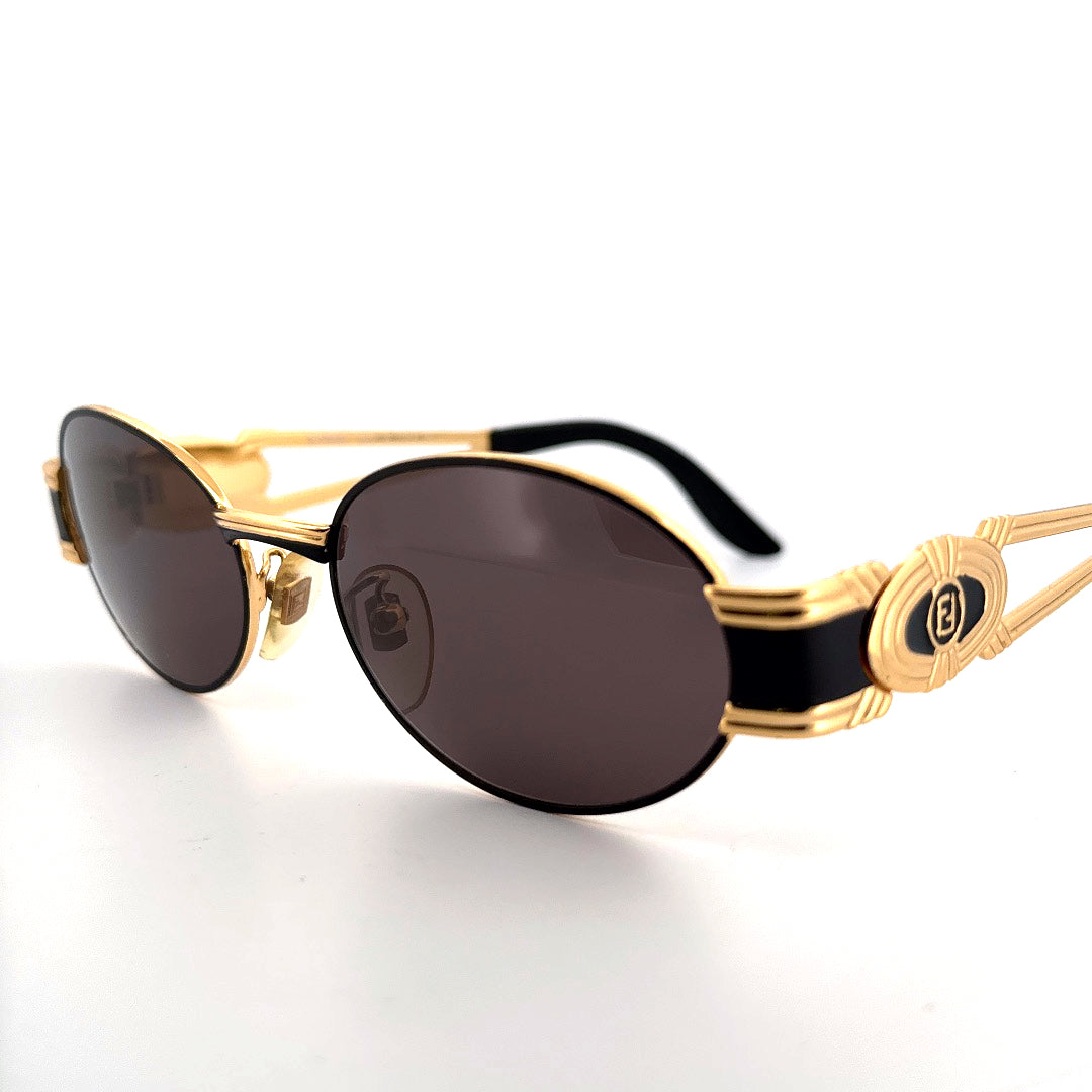 Vintage 90s Fendi Oval Sunglasses Mod 7040 Size M Made in Italy