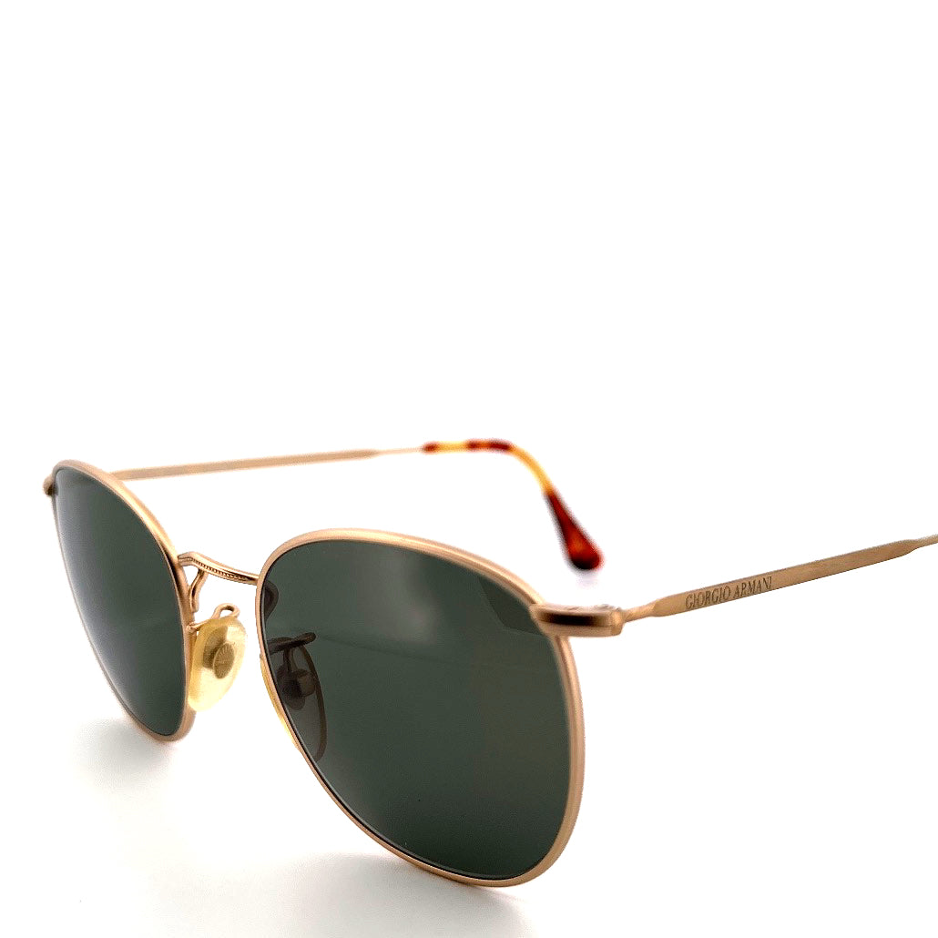 Vintage 90s Giorgio Armani Off Round Sunglasses Mod 703 Made in Italy