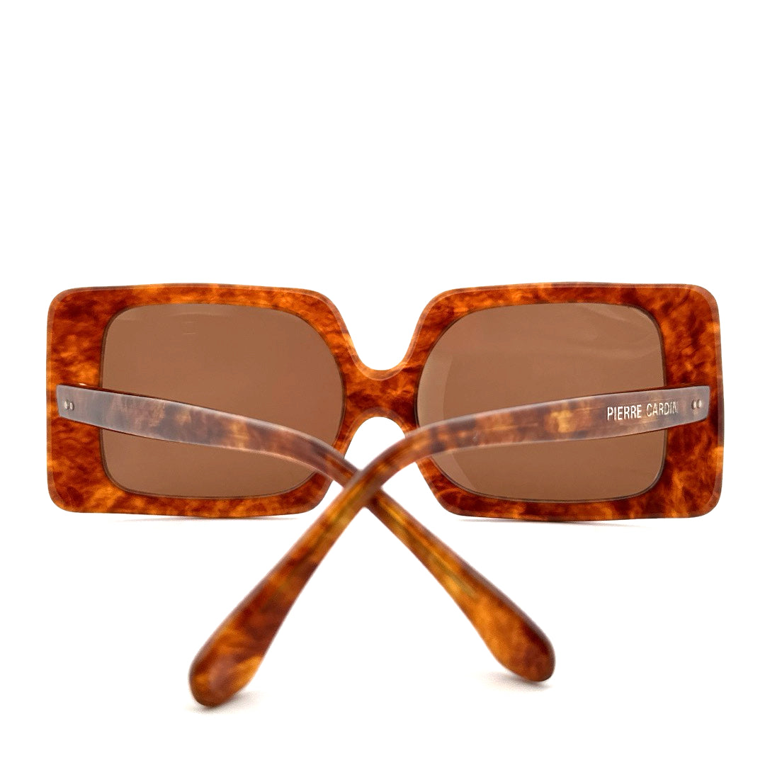 Vintage 60s Pierre Cardin Oversized Square Sunglasses Made in France