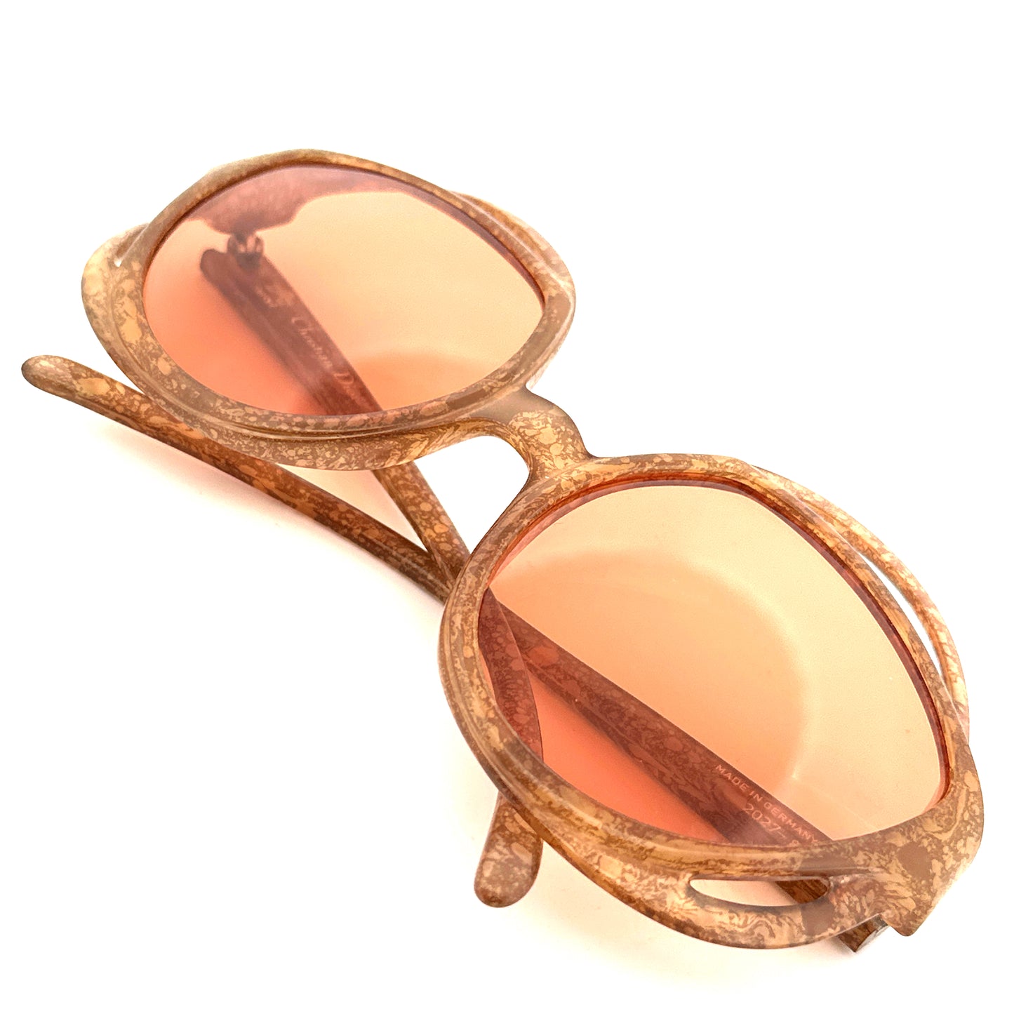 Vintage 70s Christian Dior Oversized Sunglasses Mod 2027 - Small/Medium - Made in Germany