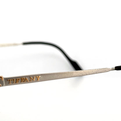Vintage 90s Tiffany Aviator Sunglasses Size Medium Mod T335 Platinum Plated Italy