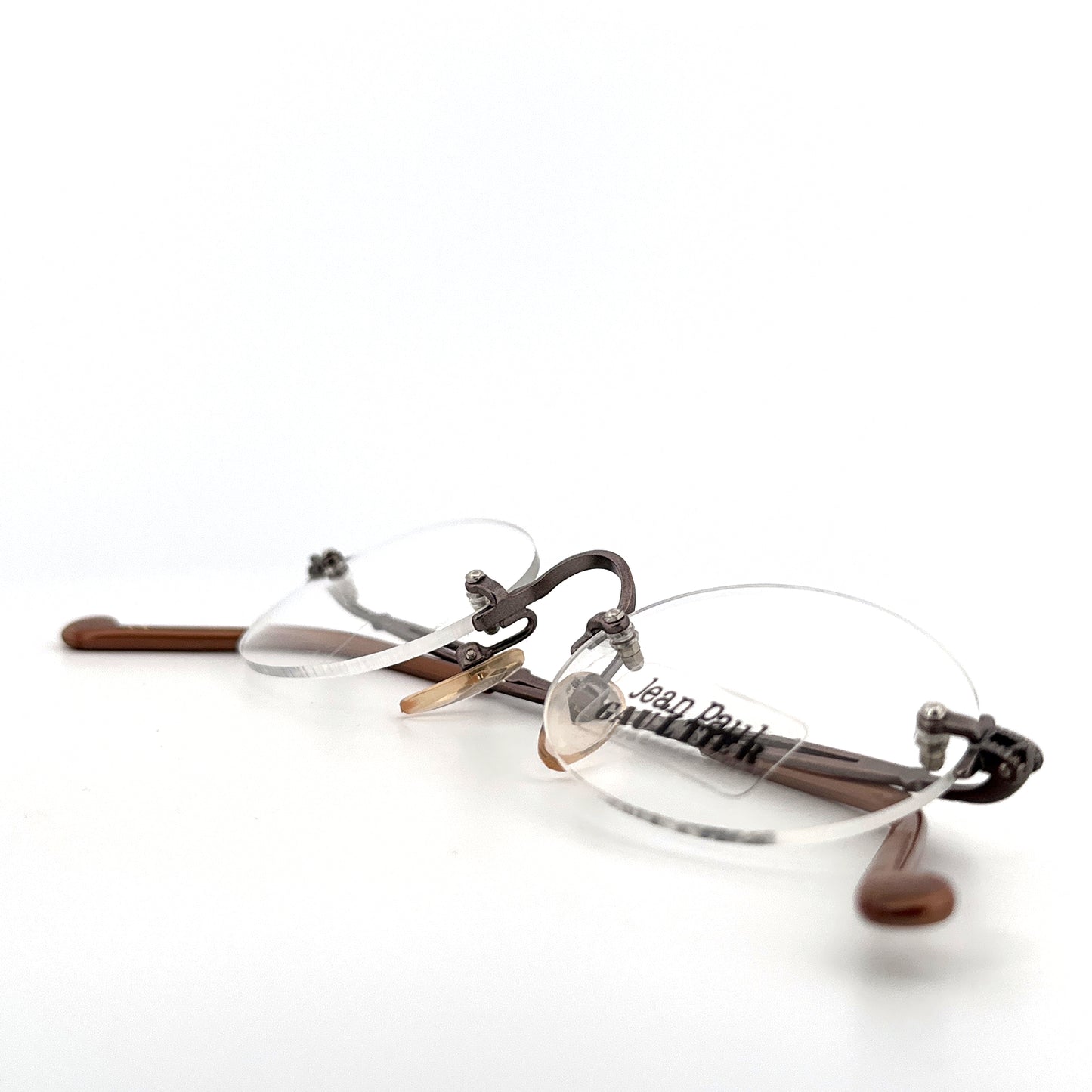 Vintage 90s Jean Paul Gaultier Rimless Eyeglasses Frames Mod 55-8108 Made in Japan