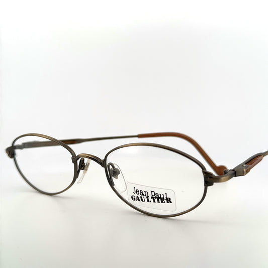Vintage 90s Jean Paul Gaultier 55-8100 Eyeglasses Size 50-19 Made in Japan