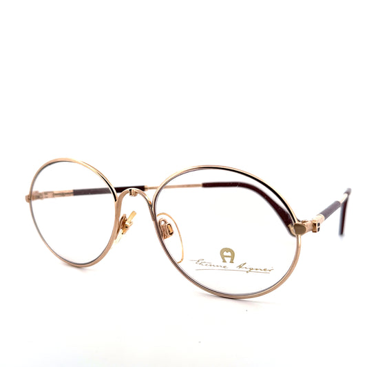 Vintage 80s Aigner Oval Eyeglasses Frames Mod EA 13 Size 53-18 Made in Germany
