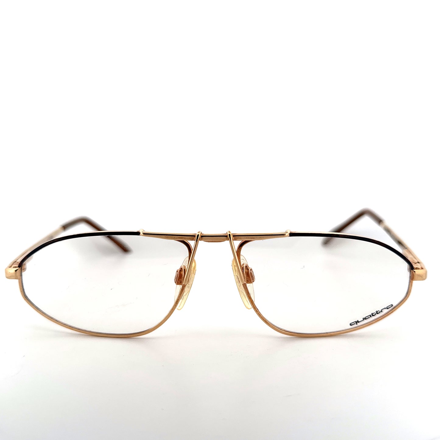 Vintage 80s Quattro 0416 Eyeglasses Frames Size 56-16 Made by Coeln Optik West Germany