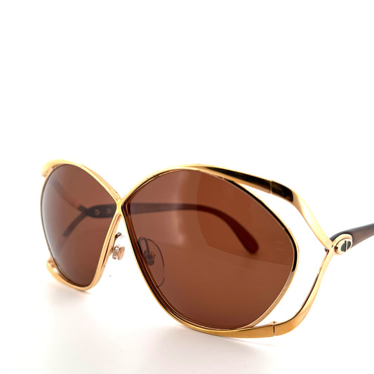 Vintage 70s Christian Dior Sunglasses Mod 2056 Butterfly Women’s Medium Made in Austria