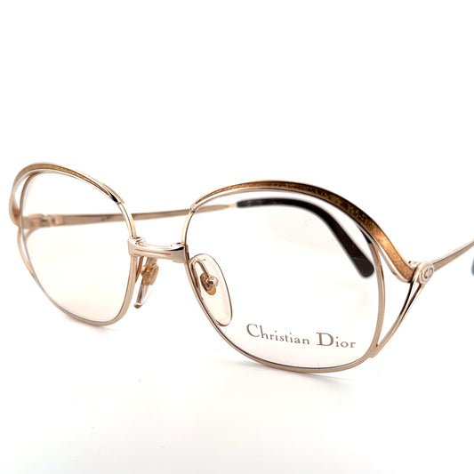 Vintage 70s Christian Dior 2145 Eyeglasses Size 51-17 Made in Austria