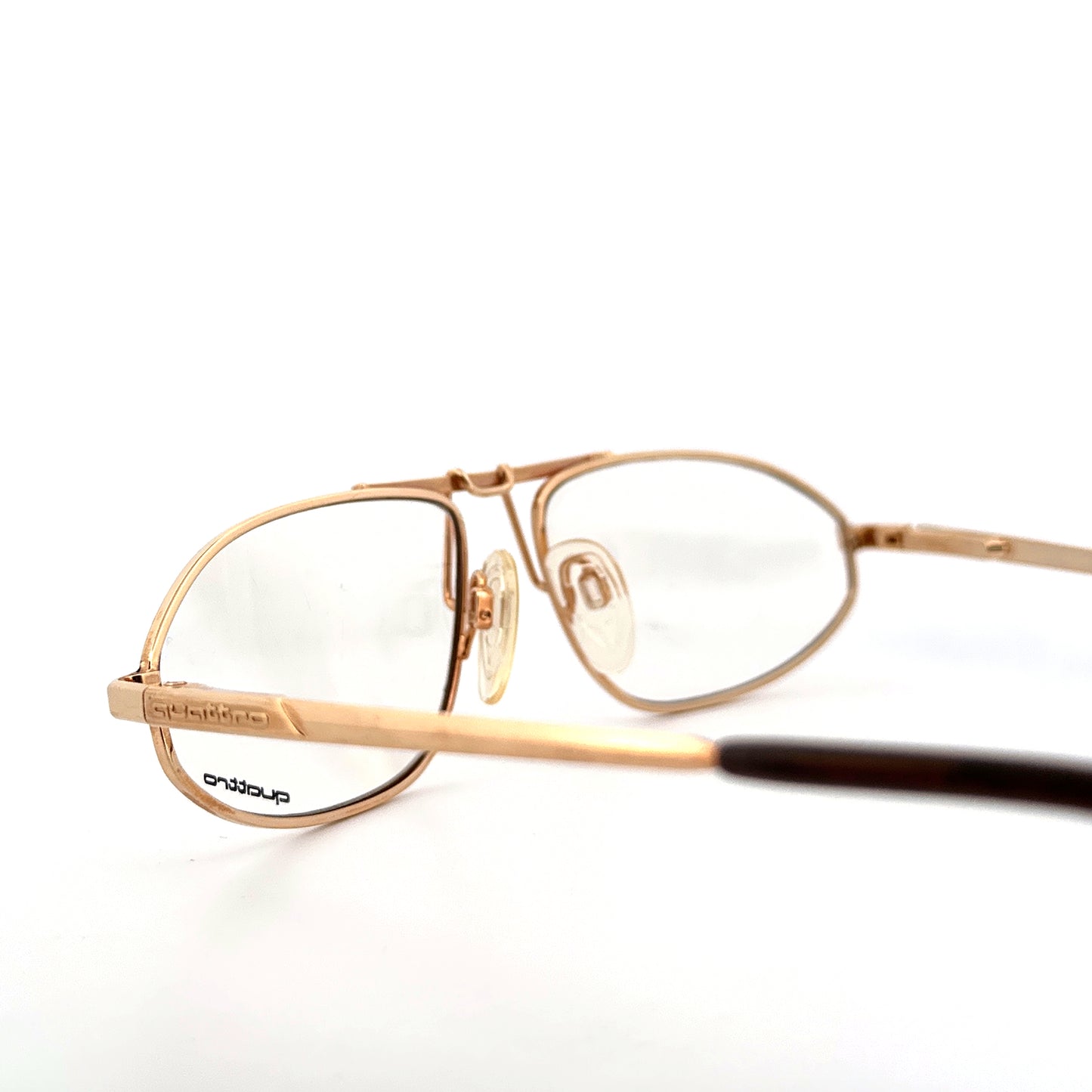 Vintage 80s Quattro 0416 Eyeglasses Frames Size 56-16 Made by Coeln Optik West Germany