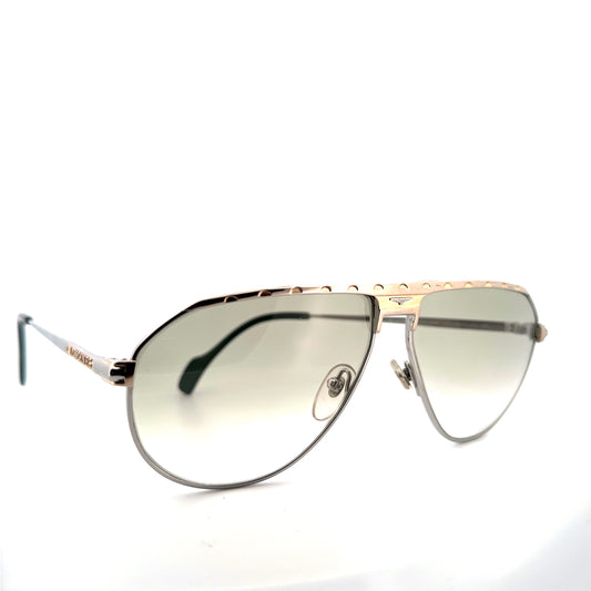 Vintage 80s Longines Aviator Sunglasses Mod 0151 Men’s Large Made in Germany