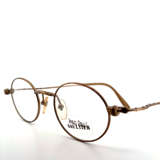 Vintage 90s Jean Paul Gaultier Eyeglasses Frames Mod 55-6105 Oval JPG Japan