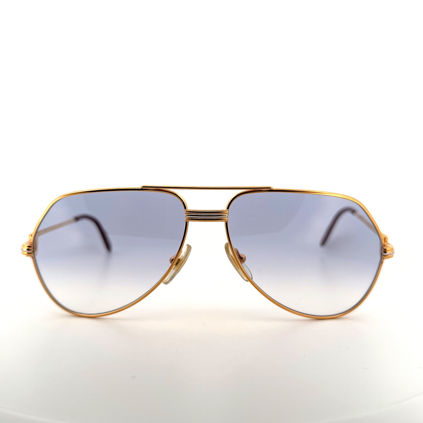 Vintage 80s Cartier Aviator Sunglasses Vendome Louis Size Small/Medium France