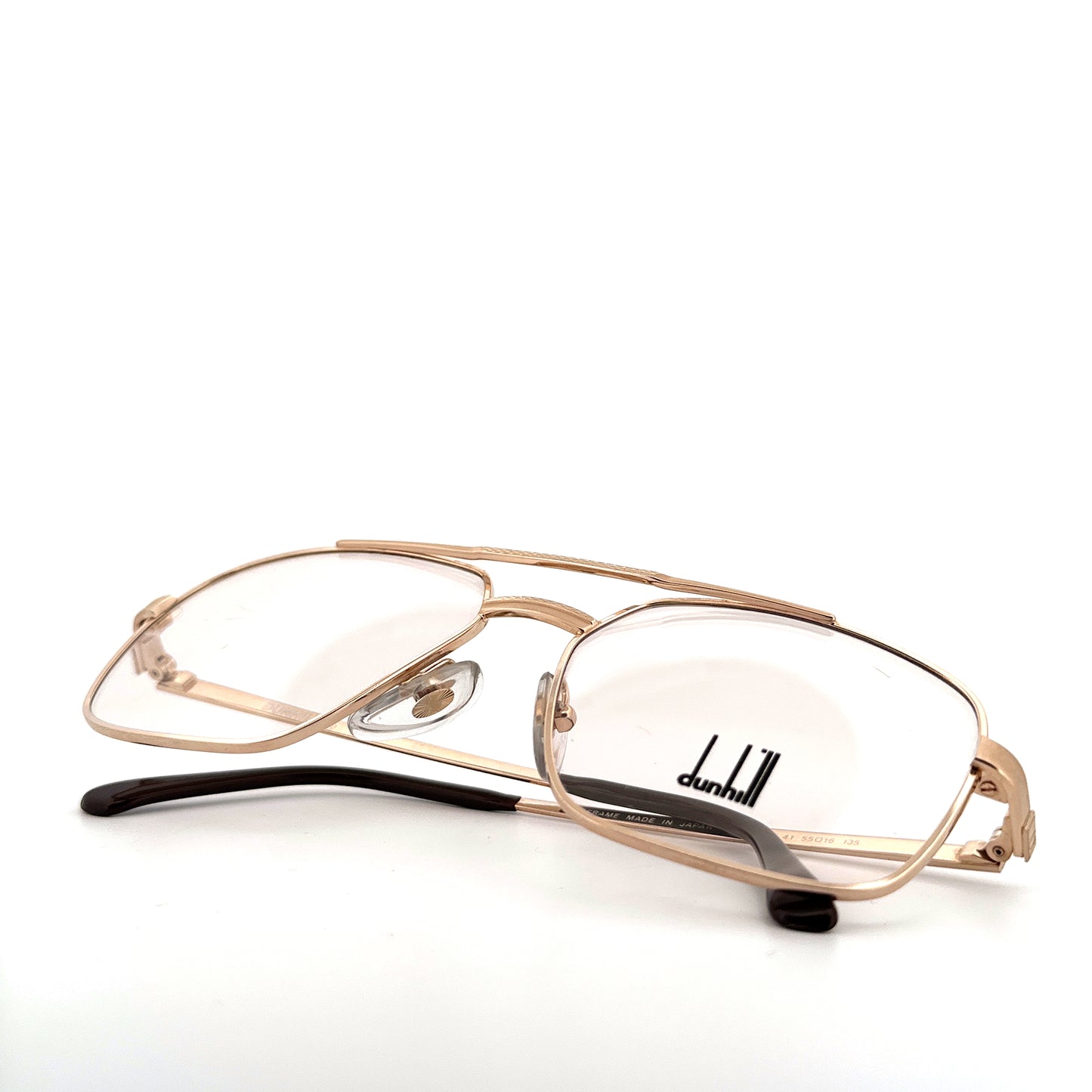 Vintage 80s Dunhill 6068 Eyeglasses Size 55-16 Made in Japan