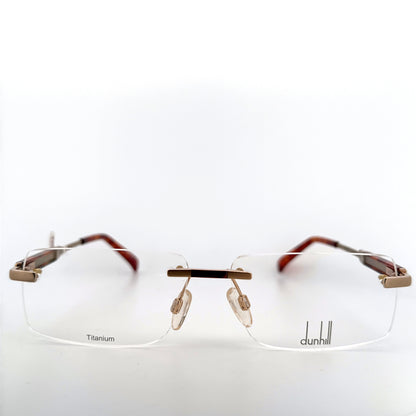 Dunhill Rimless Eyeglasses Mod D2003 Titanium Size 56-14 Made in Japan