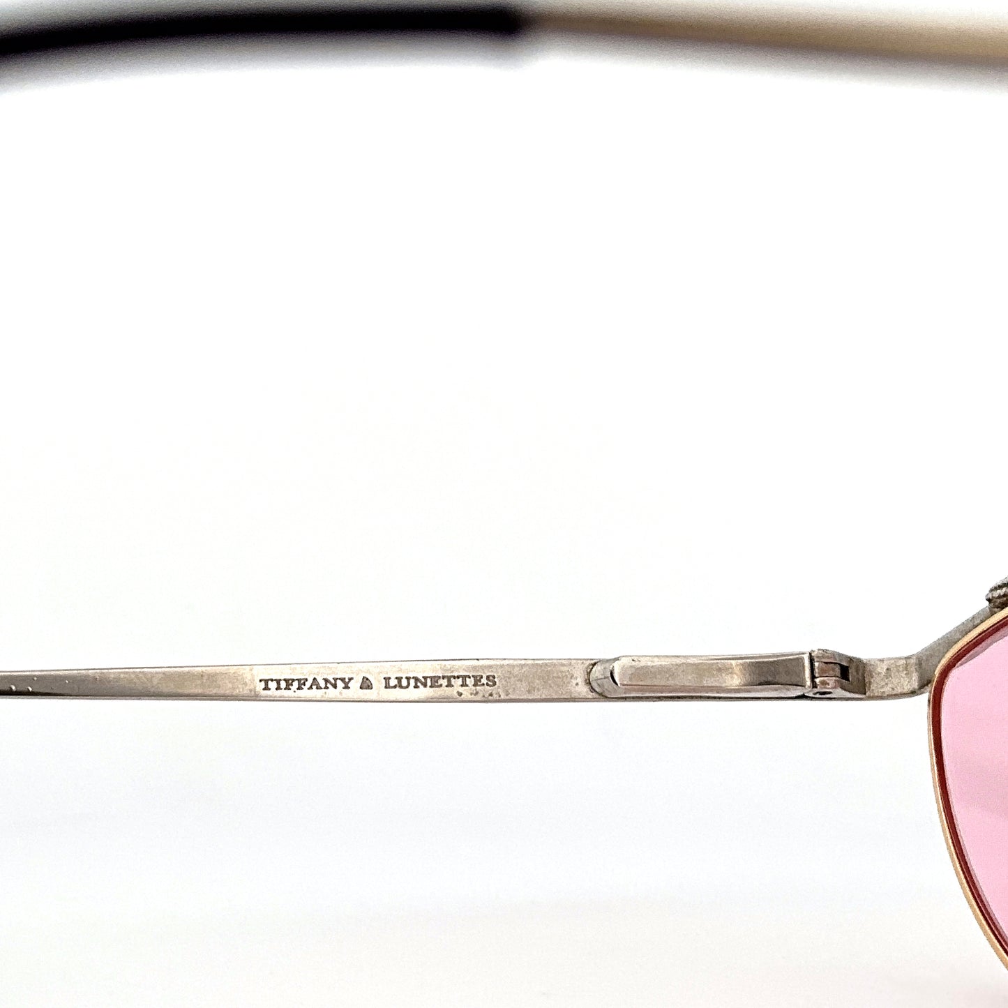 Vintage 90s Tiffany Sunglasses Mod T135 Size Medium Gold Plated Made in Italy