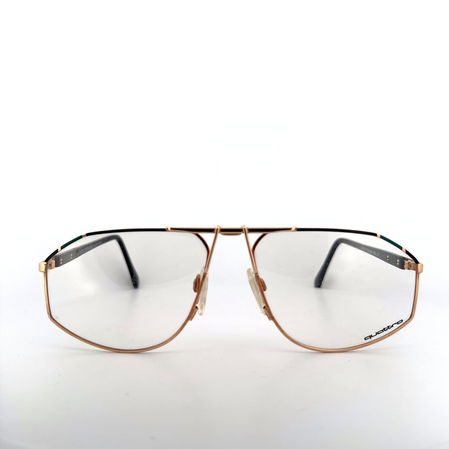 Vintage 80s Quattro 0427 Eyeglasses Frames Size 60-17 Made by Coeln Optik West Germany