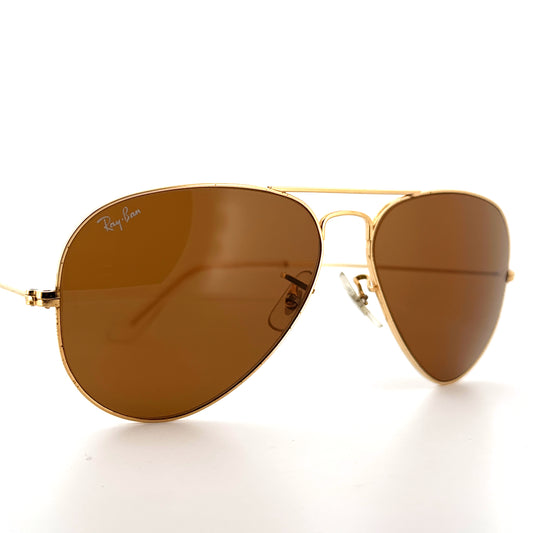 Vintage B&L Ray Ban Aviator Sunglasses Size 58-14 Medium Made in USA