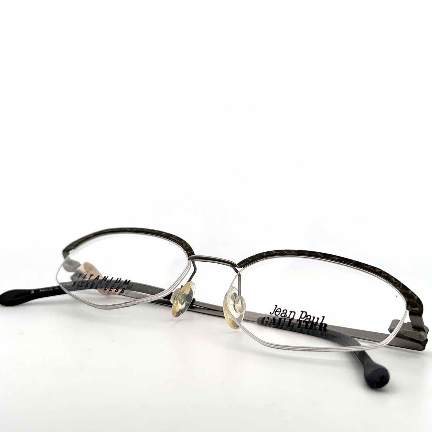 Vintage 90s Jean Paul Gaultier Eyeglasses Frames Mod 55-0016 Titanium Made in Japan