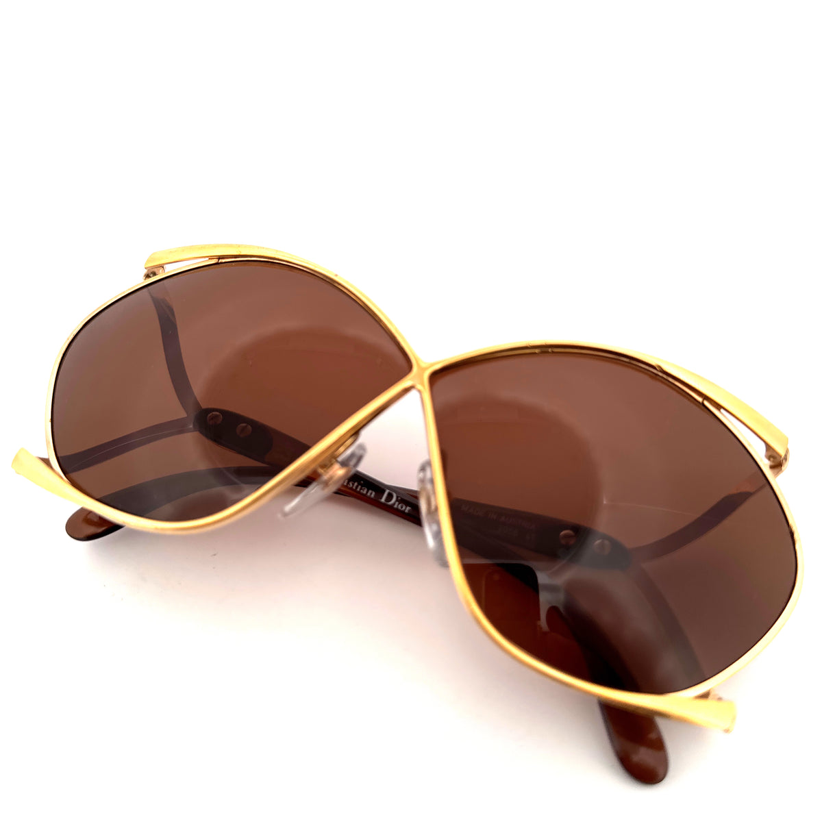 Vintage 70s Christian Dior Sunglasses Mod 2056 Butterfly Women’s Medium Made in Austria