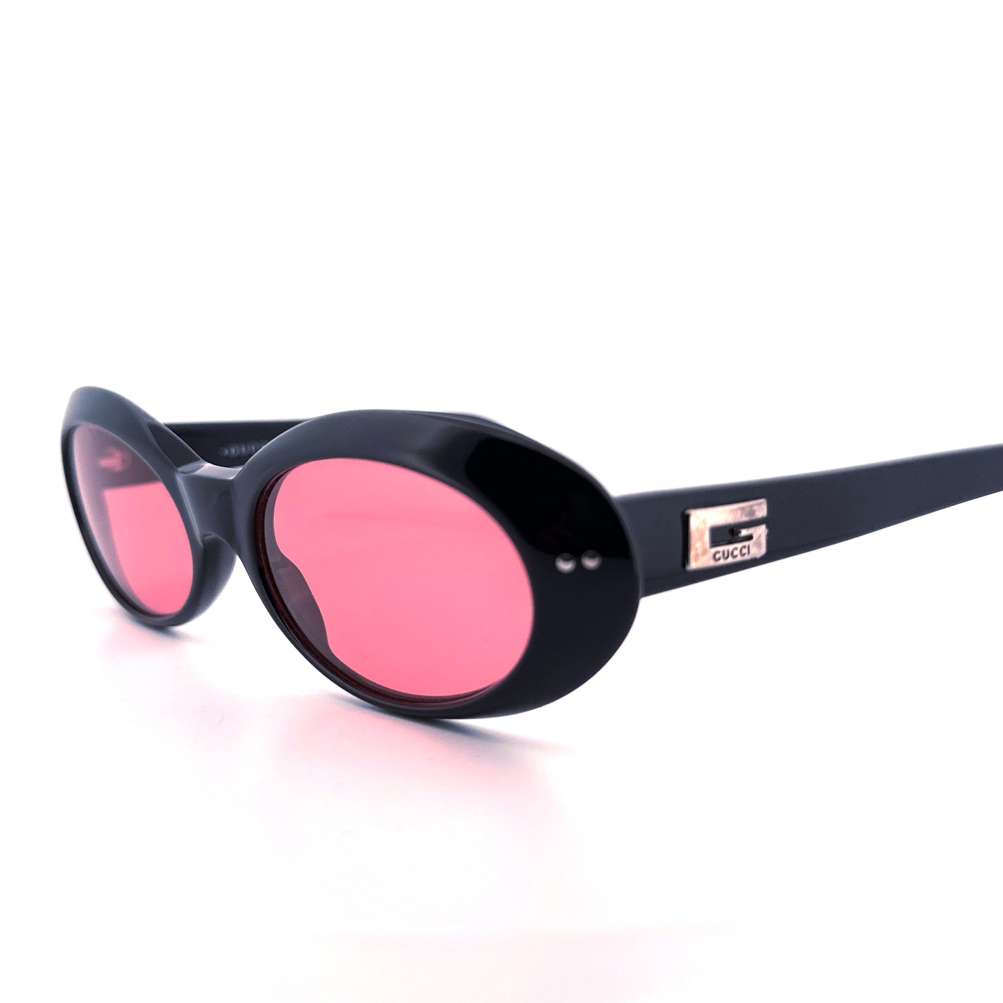 Vintage 90s Gucci 2413 Oval Sunglasses - Medium - Made in Italy