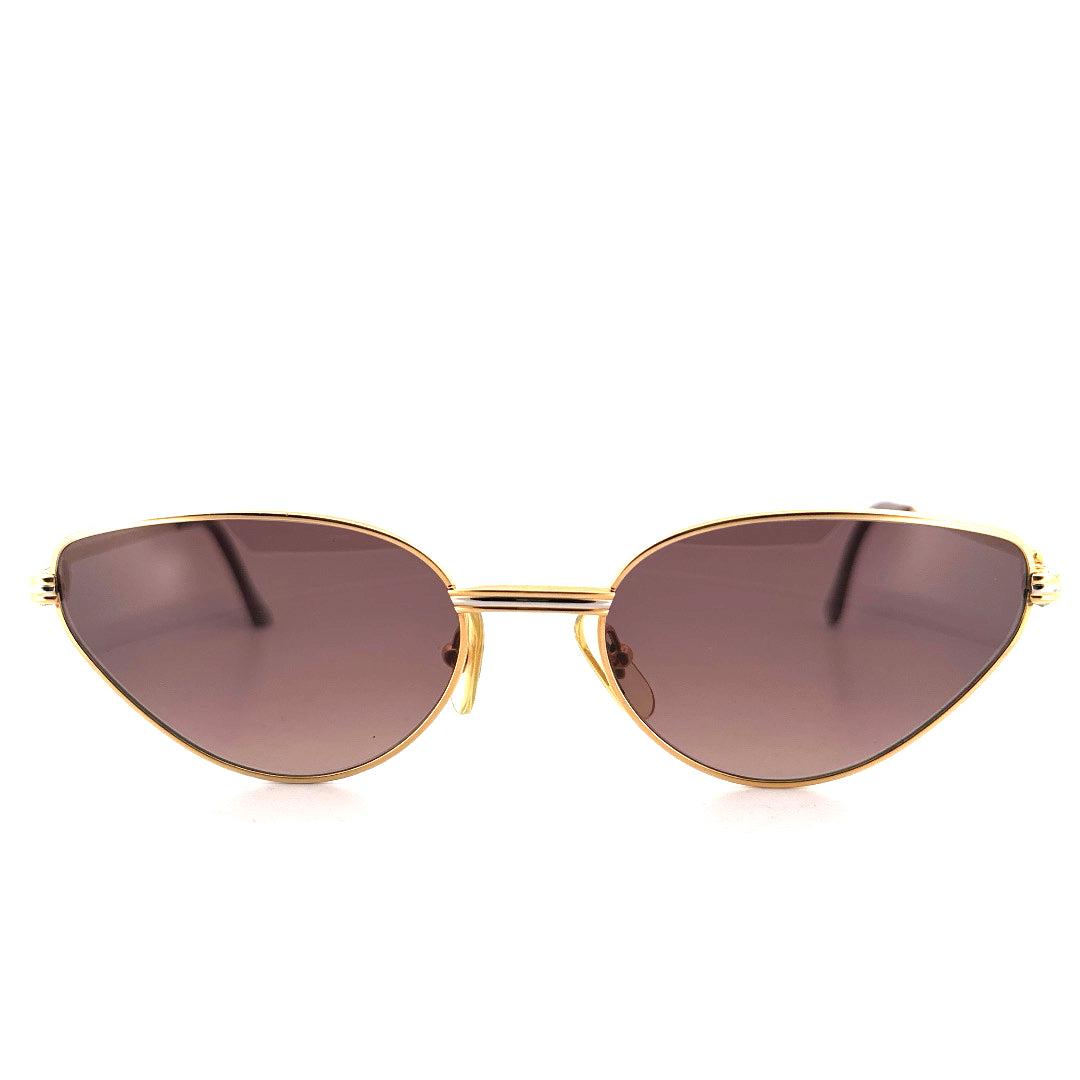Vintage 90s Cartier Rivoli Sunglasses - Medium - Cat Eye Made in France