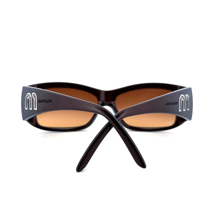 Vintage Y2K Miu Miu Glitter Sunglasses - Small/Medium - Made in Italy