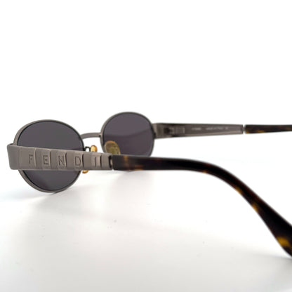 Vintage 90s Fendi Oval Sunglasses Mod SL 7166 - Medium - Made in Italy