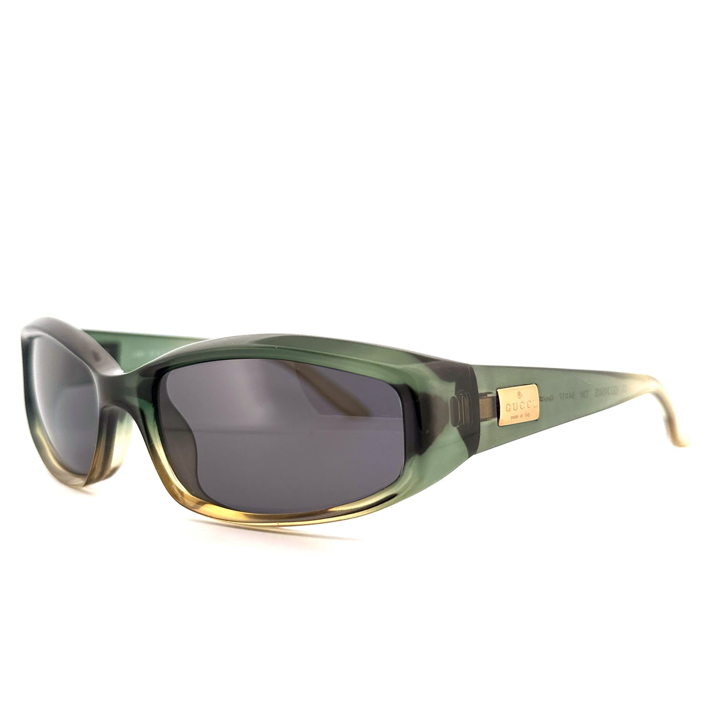 Vintage 90s GG 2454/S Gucci Clear Sunglasses - Medium - Made in Italy