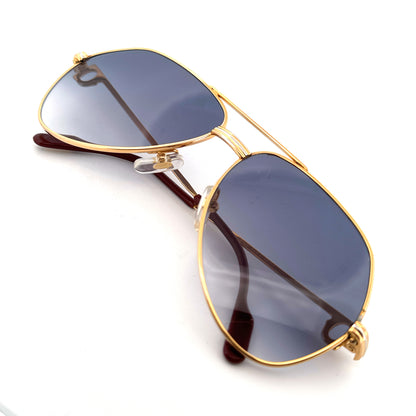 Vintage 80s Cartier Aviator Sunglasses Vendome Louis - Medium - Made in France