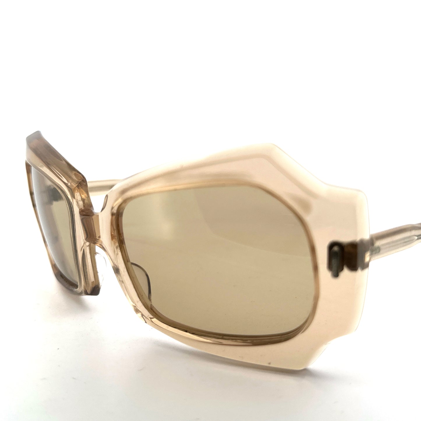 Vintage 70s Jacques Fath Translucent Sunglasses Made in France