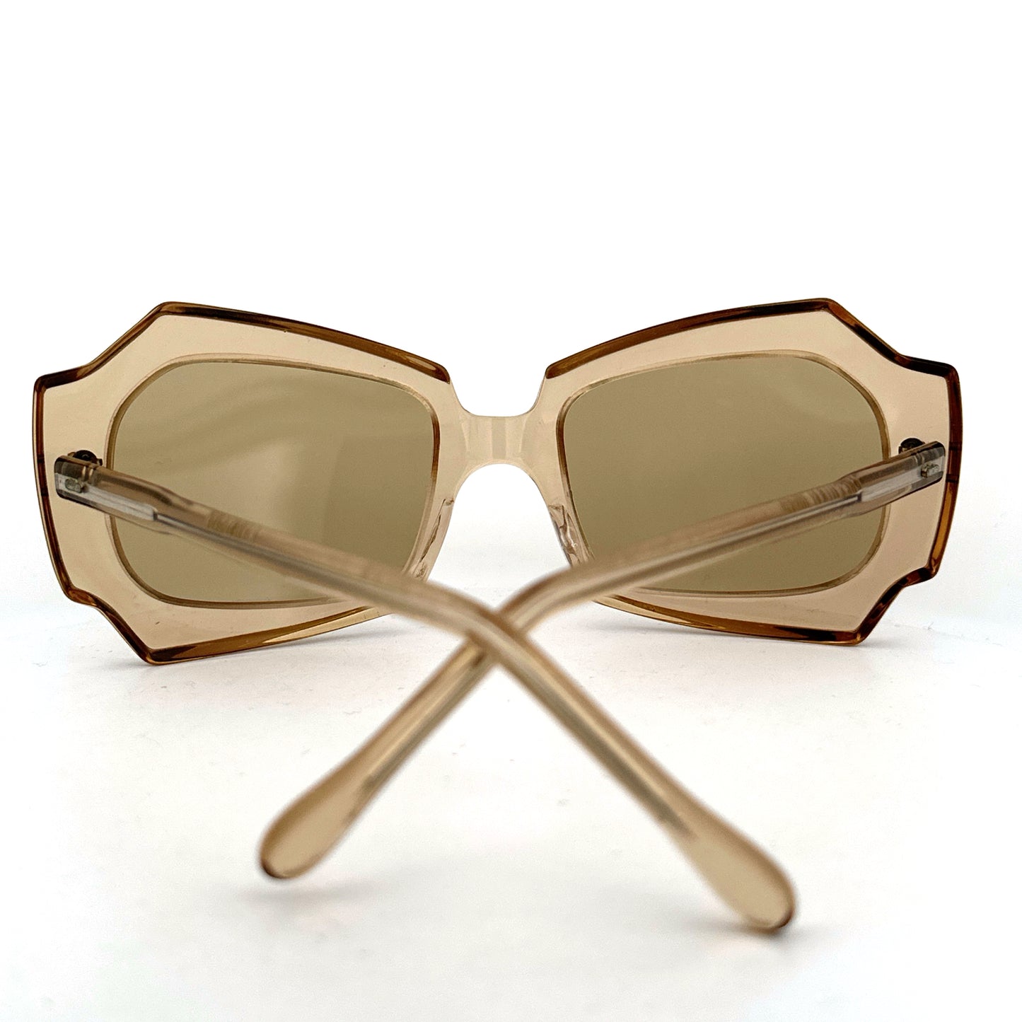 Vintage 70s Jacques Fath Translucent Sunglasses Made in France