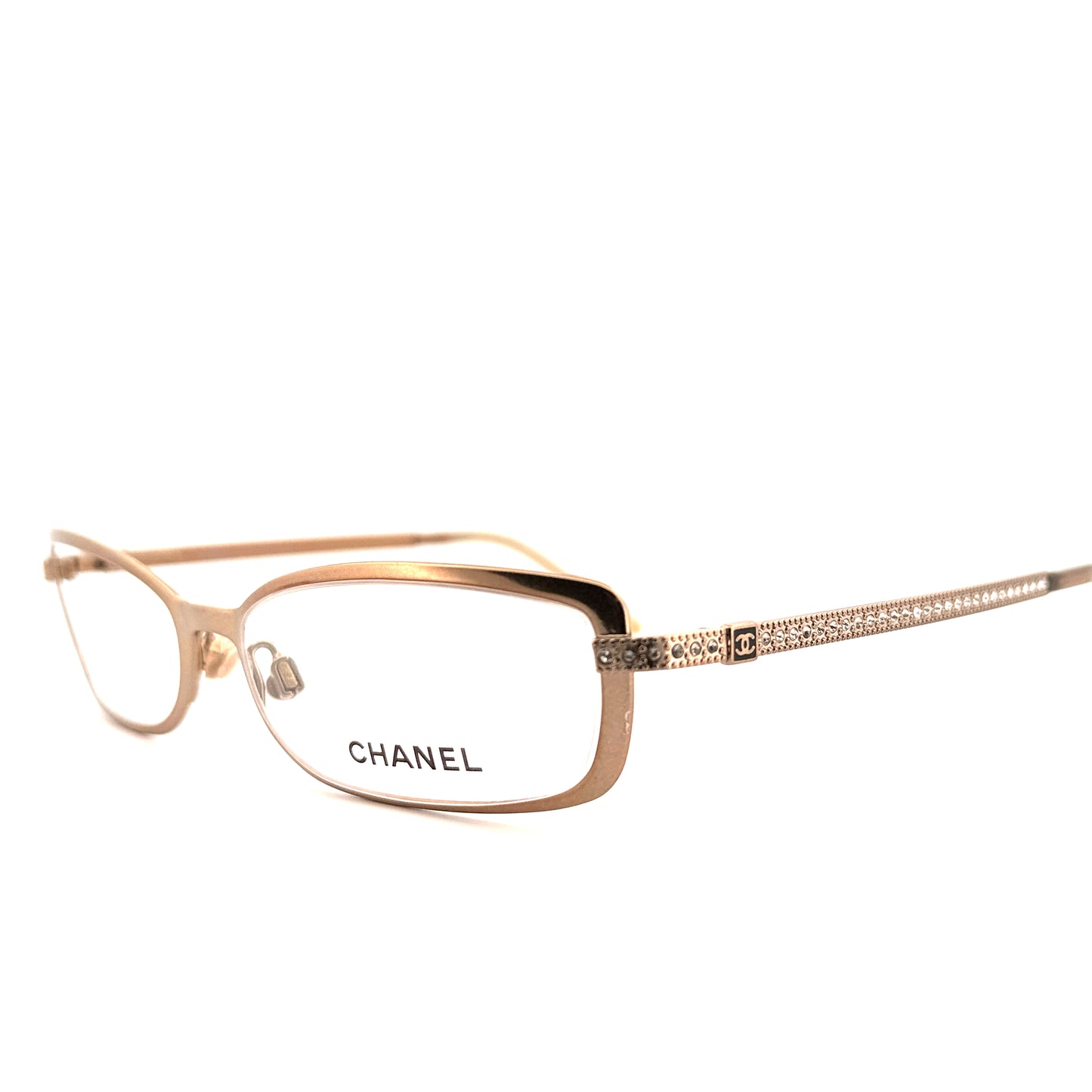 Vintage 90s Chanel Rhinestone Eyeglasses - Medium - Made in Italy