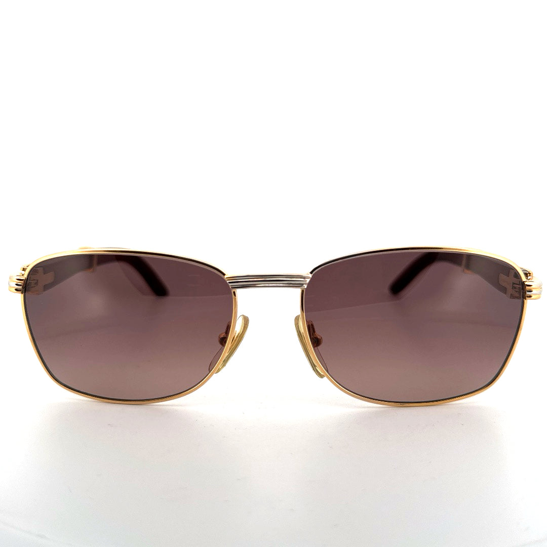 Vintage 90s ©Cartier Amboise Sunglasses Precious Wood - Small/Medium - Made in France