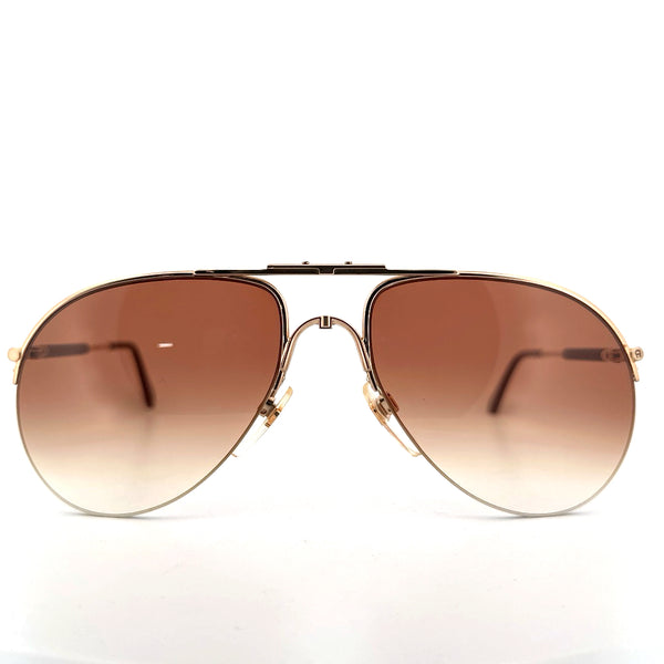 Vintage 80s Aigner Aviator Sunglasses Mod EA 2 Semi Rimless - Medium - Made in Germany
