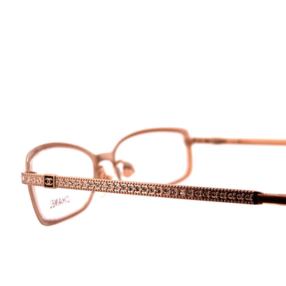 Vintage 90s Chanel Rhinestone Eyeglasses - Medium - Made in Italy